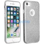 Apple iPhone 15, Szilikon tok, csillogó, Forcell Shining, ezüst