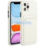 Xiaomi Redmi Note 14 Pro 5G (Global) / Poco X7, Szilikon tok, kártyatartóval, Wooze Card Slot, fehér