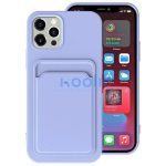 Xiaomi Redmi Note 14 Pro 5G (Global) / Poco X7, Szilikon tok, kártyatartóval, Wooze Card Slot, lila