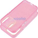 Apple iPhone 16 Plus, Műanyag hátlap védőtok + szilikon keret, kristály minta, Tutti-Frutti Case, rózsaszín