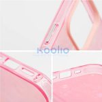 Apple iPhone 16 Plus, Műanyag hátlap védőtok + szilikon keret, kristály minta, Tutti-Frutti Case, rózsaszín