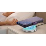 Apple iPhone 16e / 17e, Oldalra nyíló tok, stand, kártyatartóval, RFID technológiával, Wooze CaseME, lila