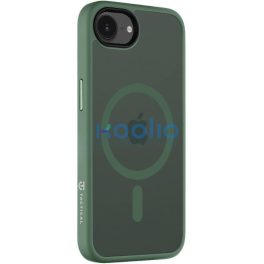   Apple iPhone 16e / 17e, Műanyag hátlap védőtok + szilikon keret, közepesen ütésálló, Magsafe kompatibilis, Tactical MagForce Hyperstealth, áttetsző/zöld
