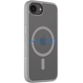   Apple iPhone 16e / 17e, Műanyag hátlap védőtok + szilikon keret, közepesen ütésálló, Magsafe kompatibilis, Tactical MagForce Hyperstealth, áttetsző/világosszürke