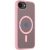Apple iPhone 16e / 17e, Műanyag hátlap védőtok + szilikon keret, közepesen ütésálló, Magsafe kompatibilis, Tactical MagForce Hyperstealth, áttetsző/rózsaszín