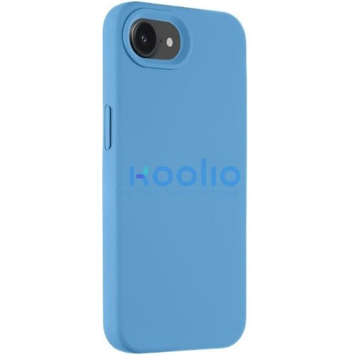 Apple iPhone 16e / 17e, Szilikon tok, mikrofiber plüss belső, Magsafe kompatibilis, Tactical MagForce Velvet Smoothie, kék