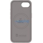 Apple iPhone 16e / 17e, Szilikon tok, mikrofiber plüss belső, Magsafe kompatibilis, Tactical MagForce Velvet Smoothie, világosszürke