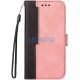 Huawei Honor Magic 7 Pro, Oldalra nyíló tok, stand, kártyatartóval, kézpánttal, Wooze Colour Wallet, rózsaszín