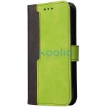 Huawei Honor Magic 7 Pro, Oldalra nyíló tok, stand, kártyatartóval, kézpánttal, Wooze Colour Wallet, zöld