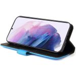 Samsung Galaxy A26 5G SM-A266B, Oldalra nyíló tok, stand, kártyatartóval, kézpánttal, Wooze Colour Wallet, kék
