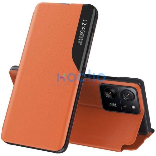 Samsung Galaxy A36 5G SM-A366B, Oldalra nyíló tok, stand, hívás mutatóval, Wooze FashionBook, sárga