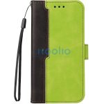 Samsung Galaxy A36 5G SM-A366B, Oldalra nyíló tok, stand, kártyatartóval, kézpánttal, Wooze Colour Wallet, zöld