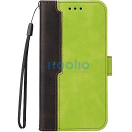   Samsung Galaxy A36 5G SM-A366B, Oldalra nyíló tok, stand, kártyatartóval, kézpánttal, Wooze Colour Wallet, zöld