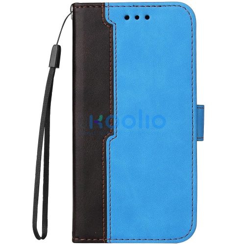 Xiaomi 15, Oldalra nyíló tok, stand, kártyatartóval, kézpánttal, Wooze Colour Wallet, kék