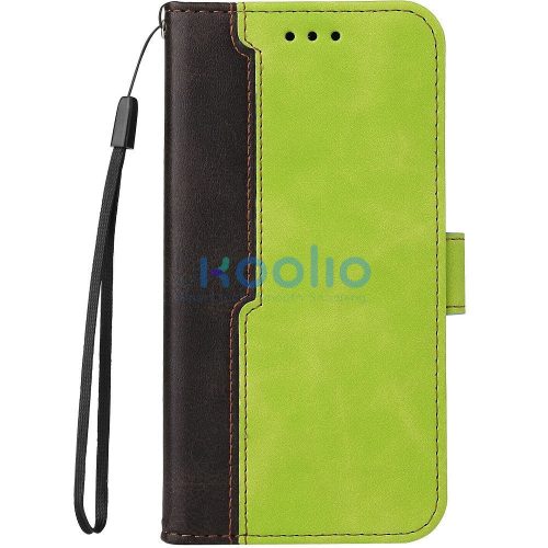 Huawei Honor 400 (Global), Oldalra nyíló tok, stand, kártyatartóval, kézpánttal, Wooze Colour Wallet, zöld
