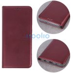 Huawei Honor 400 Lite, Oldalra nyíló tok, stand, Magnet Book, bordó