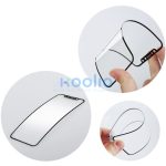 Apple iPhone Air (2025), Kijelzővédő fólia, ütésálló fólia, Tempered Glass (edzett üveg), 5D, Full Glue, Nano Flexi Glass, fekete