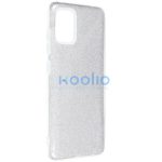 Samsung Galaxy S24 SM-S921, Szilikon tok, csillogó, Forcell Shining, ezüst