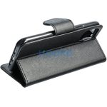 Apple iPhone 17, Oldalra nyíló tok, stand, Fancy Book, fekete