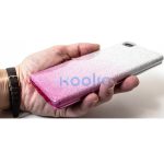 Apple iPhone 17, Szilikon tok, csillogó, Forcell Shining, vörösarany/ezüst