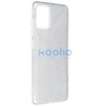 Apple iPhone 17 Pro Max, Szilikon tok, csillogó, Forcell Shining, ezüst