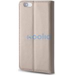 Apple iPhone 17, Oldalra nyíló tok, stand, Smart Magnet, arany