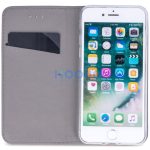 Apple iPhone 17, Oldalra nyíló tok, stand, Smart Magnet, piros