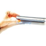 Apple iPhone 17 Pro, Oldalra nyíló tok, stand, Smart Magnet, sötétkék