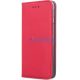 Apple iPhone 17 Pro, Oldalra nyíló tok, stand, Smart Magnet, piros