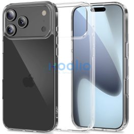   Apple iPhone 17 Pro Max, Műanyag hátlap védőtok + szilikon keret, FlexAir Hybrid, átlátszó