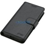 Apple iPhone 17 Pro Max, Oldalra nyíló tok, stand, mágnes csattal, kivehető tokkal, Magsafe töltővel kompatibilis, TP Wallett Magsafe, fekete