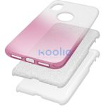 Samsung Galaxy S25 FE SM-S731, Szilikon tok, csillogó, Forcell Shining, vörösarany/ezüst