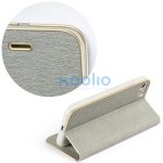 Samsung Galaxy A17 4G / A17 5G SM-A175F / A176B, Oldalra nyíló tok, stand, Luna Book, ezüst