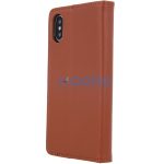 Samsung Galaxy A17 4G / A17 5G SM-A175F / A176B, Oldalra nyíló tok, valódi bőrtok, stand, Smart Pro, barna