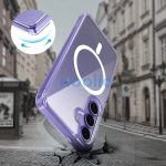 Samsung Galaxy S25 FE SM-S731, Műanyag hátlap védőtok + szilikon keret, Magsafe töltővel kompatibilis, FlexAir Hybrid Magsafe, átlátszó