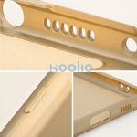 Samsung Galaxy S25 SM-S931, Szilikon tok, mikrofiber plüss belső, csillogó hátlap, Metallic Case, arany