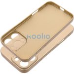 Samsung Galaxy S25 Plus SM-S936, Szilikon tok, mikrofiber plüss belső, csillogó hátlap, Metallic Case, arany