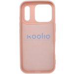 Apple iPhone 16, Szilikon tok, stand, telefontartó gyűrű, Roar Amber, rózsaszín