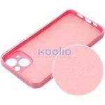 Apple iPhone 15 Plus, Szilikon tok, 2 mm vastag, csillogó hátlap, rózsaszín