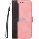 Apple iPhone 16 Pro, Oldalra nyíló tok, stand, kártyatartóval, kézpánttal, Wooze Colour Wallet, rózsaszín