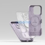 Apple iPhone 16 Pro Max, Szilikon tok, mikrofiber belső, közepesen ütésálló, Magsafe kompatibilis, Ringke Silicone Magnetic, lila