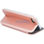 Apple iPhone 16 Pro, Oldalra nyíló tok, stand, Forcell Elegance, vörösarany