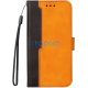 Samsung Galaxy A16 4G / A16 5G SM-A165F / A166B, Oldalra nyíló tok, stand, kártyatartóval, kézpánttal, Wooze Colour Wallet, narancssárga