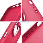 Samsung Galaxy A16 4G / A16 5G SM-A165F / A166B, Szilikon tok, közepesen ütésálló, fémhatású kamera keret, Frame Case, magenta