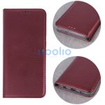 Samsung Galaxy A16 4G / A16 5G SM-A165F / A166B, Oldalra nyíló tok, stand, Magnet Book, bordó