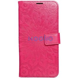   Samsung Galaxy A16 4G / A16 5G SM-A165F / A166B, Oldalra nyíló tok, kártyatartóval, kézpánttal, Mandala minta, Mezzo Book, mintás/magenta