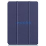 Samsung Galaxy Tab S9 FE Plus (12.4) SM-X610 / X616B, mappa tok, érintőceruza tartó, érintőceruza nélkül, Trifold, Wooze Trifold Pencil Holder, sötétkék