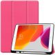 Apple iPad Air 13 (2024 / 2025), mappa tok, érintőceruza tartó, érintőceruza nélkül, Smart Case, Wooze Trifold Pencil Holder, magenta