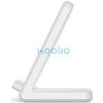 Univerzális vezeték nélküli töltő állomás, Qi Wireless, 15W, asztali tartó, LED-es, Tech-Protect QI15W-A40, fehér