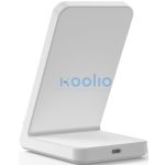 Univerzális vezeték nélküli töltő állomás, Qi Wireless, 15W, asztali tartó, LED-es, Tech-Protect QI15W-A40, fehér